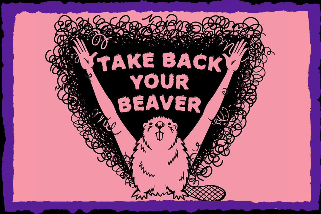 Beaver Logo Purple